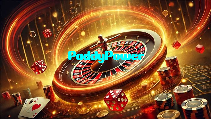 PaddyPower casino presented on mobile device in Pakistan with slots and live games